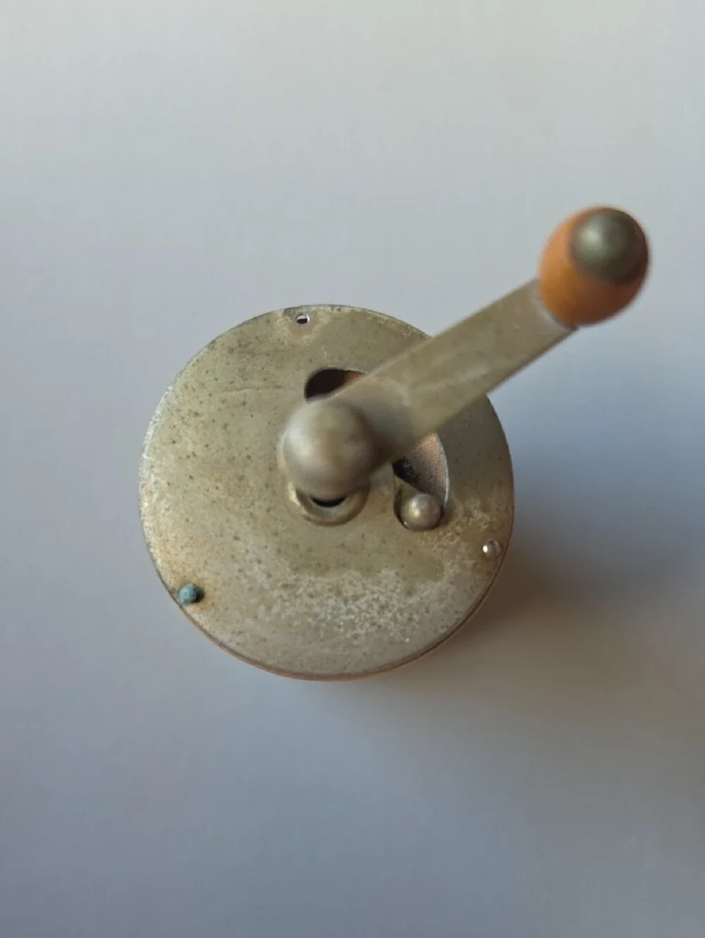 Antique Wooden Handheld Spice Grinder
